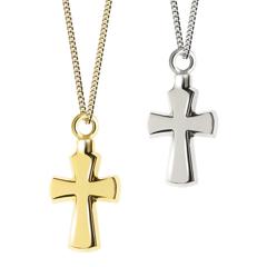 Zilveren kruis klein  incl. collier