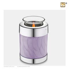 Tealight urn Pearl Lavender&Pol silver