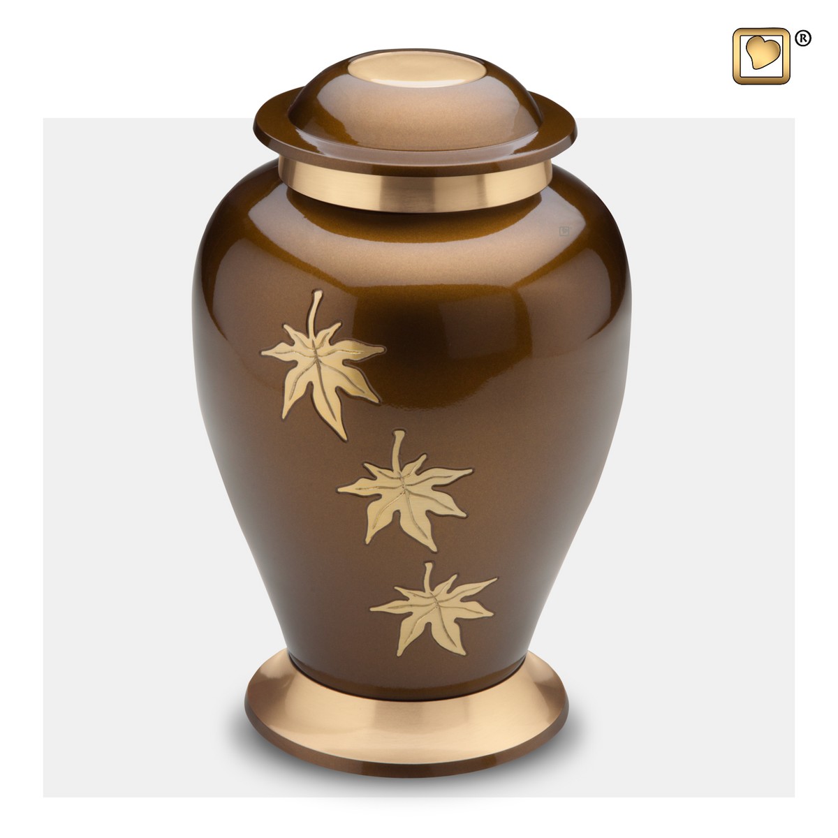 Classic Falling Leaves urn Bronze&Bru Gold- uit collectie