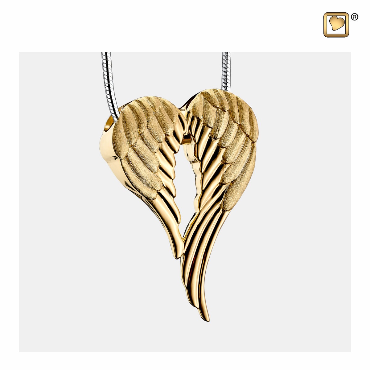 AngelWings Ashes Pendant Pol&Bru Gold Vermeil